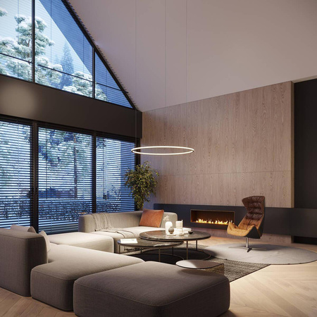 Lampa wisząca RISA 90 czarny LED 3000K (TH.275) - Thoro Lighting