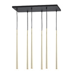 Lampa wisząca PIANO złota 6 PŁ (6420) - TK Lighting