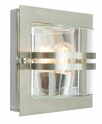 Kinkiet zewnętrzny BERN 650 STAINLESS STEEL E27 LED 9W CLEAR LAMPSHADE Norlys