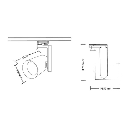 Reflektor Timor 30W 2700/4000K Czarny 3 Obwodowy (ML1117) - Milagro