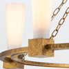 Żyrandol Kristy - 5 źródeł światła - Przecierane złoto (KRISTY5-DG-OPAL) - Elstead Lighting