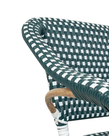 Krzesło ogrodowe CAFE MIRAMAR turkus /    morski rattan (KH1501100286) - King Home