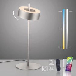 Lampa stołowa ściemnialna, sterowana Smart Q-ROTATE ALUMINIUM (4324-95) - Paul Neuhaus