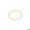 SENSER 24 DL, wewnętrzna oprawa sufitowa wpuszczana LED, okrągła, biała, 4000 K (1004696) - SLV