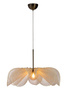 STYRKA Pendant 1L 75cm Beige/Antique Brass/Amber  (108661) Markslojd