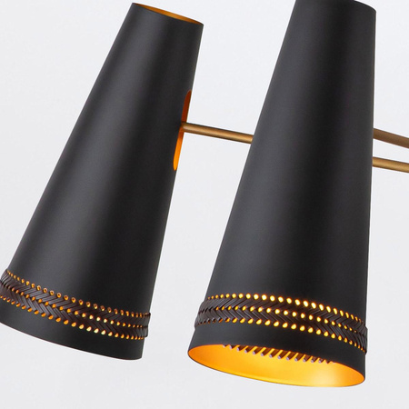 Żyrandol Brickell - 5 źródeł światła - Matowa czerń (QN-BRICKELL5-MBHL) - Quintiesse