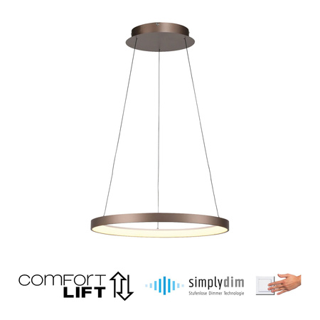 HOOP LAMPA WISZĄCA KAWOWY (2851-36) - Paul Neuhaus