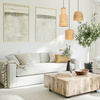 PENDANT LAMP NATURAL BRAIDED WHEAT 1XE27 (22168 Zambelis) - Zambelis