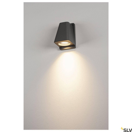 WALLYX, lampa ścienna outdoor, QPAR51 IP44, antracytowa, maks. 50W (227195) - SLV