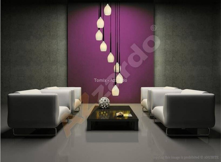 Lampa wisząca IZZA 8 biała (MD1288A-8WSHINYWHITE) - Azzardo - żyrandol