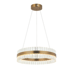 PENDANT LED LIGHT 56W 3000K STAINLESS STEEL -GLASS GOLD MATT (22039 Zambelis) - Zambelis