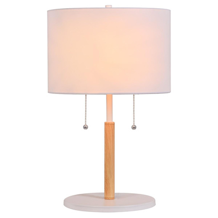 Lampa stołowa Fogo 2xE27 biała  (LP-0304/2T WH) - Light Prestige