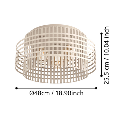 Lampa Sufitowa OLTAMAR piaskowy (390144) - EGLO