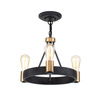 Lampa wisząca/ Półplafon Silas - 3 źródła światła (QN-SILAS-3P-DZ) - Quintiesse