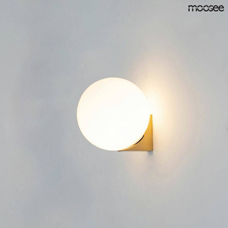 MOOSEE lampa ścienna BOLL złota (MSE010400223) - Moosee