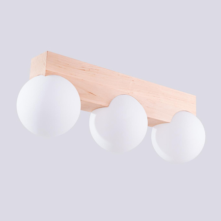 Plafon BULBO 3 naturalne drewno (SL.1684) - Sollux Lighting