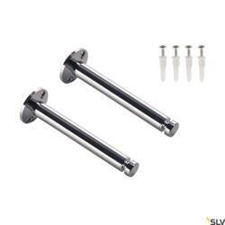 SUFITOWE ELEMENTY KIERUJĄCE, do niskonapięciowego systemu linkowego, chrom, 2 szt., 16,2cm, z rolą kierującą (186642) - SLV