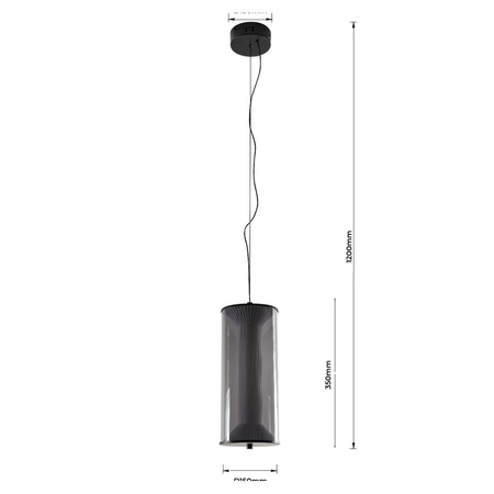 Lampa wisząca Aeris dymna LED CCT (LP-2137/1P SM) - Light Prestige