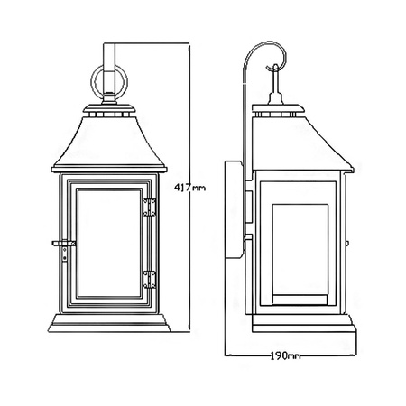 Kinkiet zewnętrzny Shepherd (FE-SHEPHERD-2S) - Elstead Lighting