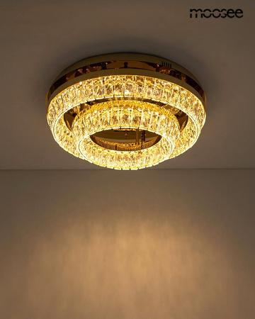 MOOSEE lampa sufitowa / plafon SAVOY 2    złota (MSE1501100530) - Moosee