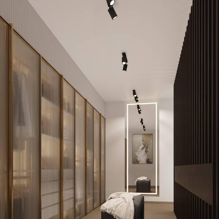 Kinkiet KARBON czarny z włącznikiem (SL.1579) - Sollux Lighting