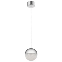 Mała lampa wisząca LED Moonlit - Polerowany chrom (QN-MOONLIT-P-PC) - Quintiesse