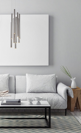 LAMPA WISZĄCA ORGANIC 10x CHROM MAŁA ŚCIEMNIALNA (P0206D) - Maxlight