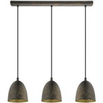 Lampa wisząca SAFI 3 brązowa/złota (49871 - Eglo) - żyrandol