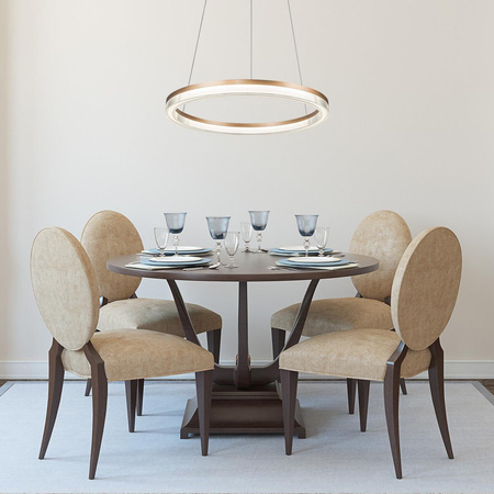 Lampa wisząca Midway Cristal duża (LP-033/1P L GD Cristal Triangle) - Light Prestige