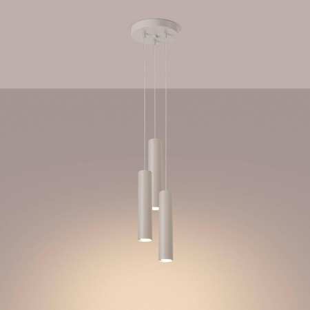 Lampa wisząca LAGOS 3P beżowa (SL.1482) - Sollux Lighting