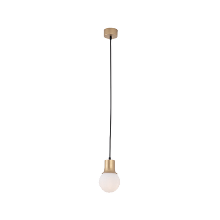 PENDANT LAMP 1XG9 OPAL GLASS-GOLD (22220 Zambelis) - Zambelis