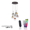Lampa na pilota i aplikację, z płynną regulacją wysokości Q-KON MULTIKOLOR (2744-70) - Paul Neuhaus