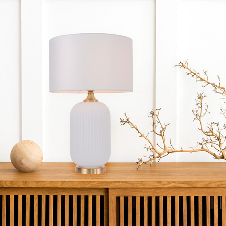 Lampa stołowa Tamiza 65 cm biała 1xE27 (LP-1515/1T big white) - Light Prestige