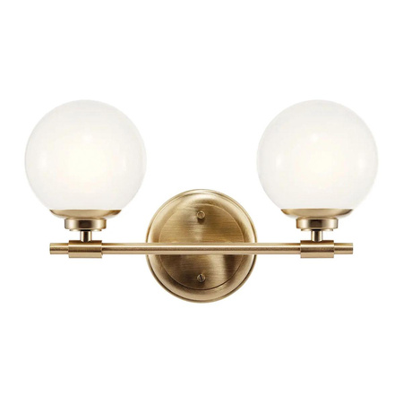 Kinkiet Benno - 2 źródła światła - Szampański brąz (KL-BENNO2-CPZ) - Elstead Lighting