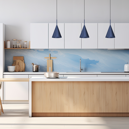 Lampa wisząca CAPITAL NAVY BLUE Ø17cm (MLP0968) - Milagro