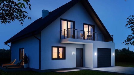 Oprawa LED 7,5W Steinel L 240 LED z czujnikiem stal szlachetna (ST010461) - STEINEL