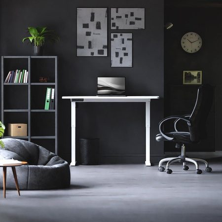 Biurko gamingowe z elektryczną regulacją Control Series 120 Biały (LV0150) - LVN SYSTEM