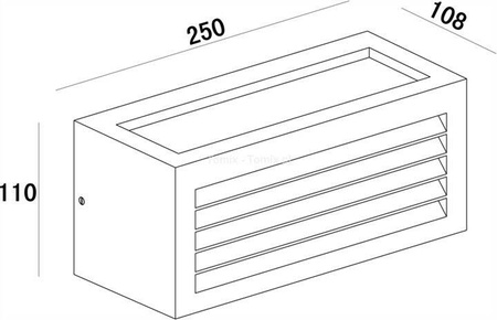 Lampa zewnętrzna kinkiet Line III  (D731060)