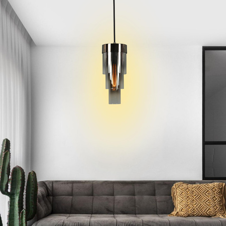 GRANS Lampa wisząca pojedyncza z potrójnymi kloszami cylindrycznymi (6211-0110) - Aviano Lighting