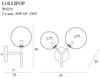 Kinkiet LOLLIPOP (W0254) - Maxlight