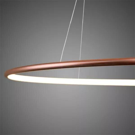 Lampa wisząca Ledowe Okręgi No.1 60cm 4k miedziana (LA073/P_60_in_4k_copper) - ALTAVOLA DESIGN