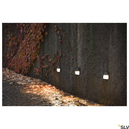ADI, lampa ścienna wpuszczana outdoor, LED, 3000K, IP55, antracyt, 15,4W (233635) - SLV