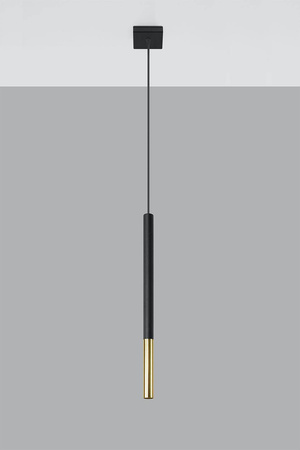 Lampa wisząca MOZAICA 1 czarny/złoto (SL.0891) - Sollux