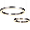 Lampa wisząca CIRCLE 40+60 LED nikiel na 1 podsufitce (ST-8848-40+60 nickel) - Step into Design