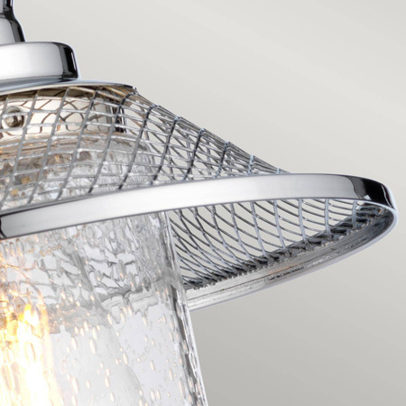 Kinkiet Rigby - 1 źródło światła - Polerowany chrom (QN-RIGBY1-BATH-PC) - Quintiesse