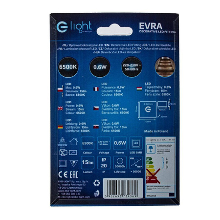 EVRA Barwa Zimna 6500K (EKS4369) - Eko-Light