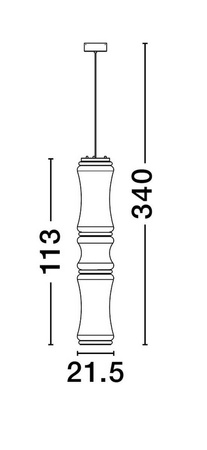 Szklana lampa wisząca ABANCAY (LE44593) - Luces Exclusivas
