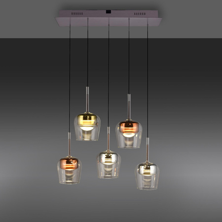 Lampa na pilota i aplikację, z płynną regulacją wysokości Q-KON MULTIKOLOR (2743-70) - Paul Neuhaus