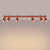 Plafon KARBON 6L ochra czerwona (SL.1642) - Sollux Lighting