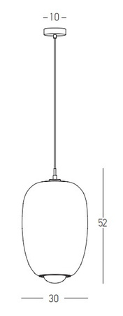 PENDANT LIGHT G9 SMOKE GLASS - GOLD MAT (22056 Zambelis) - Zambelis